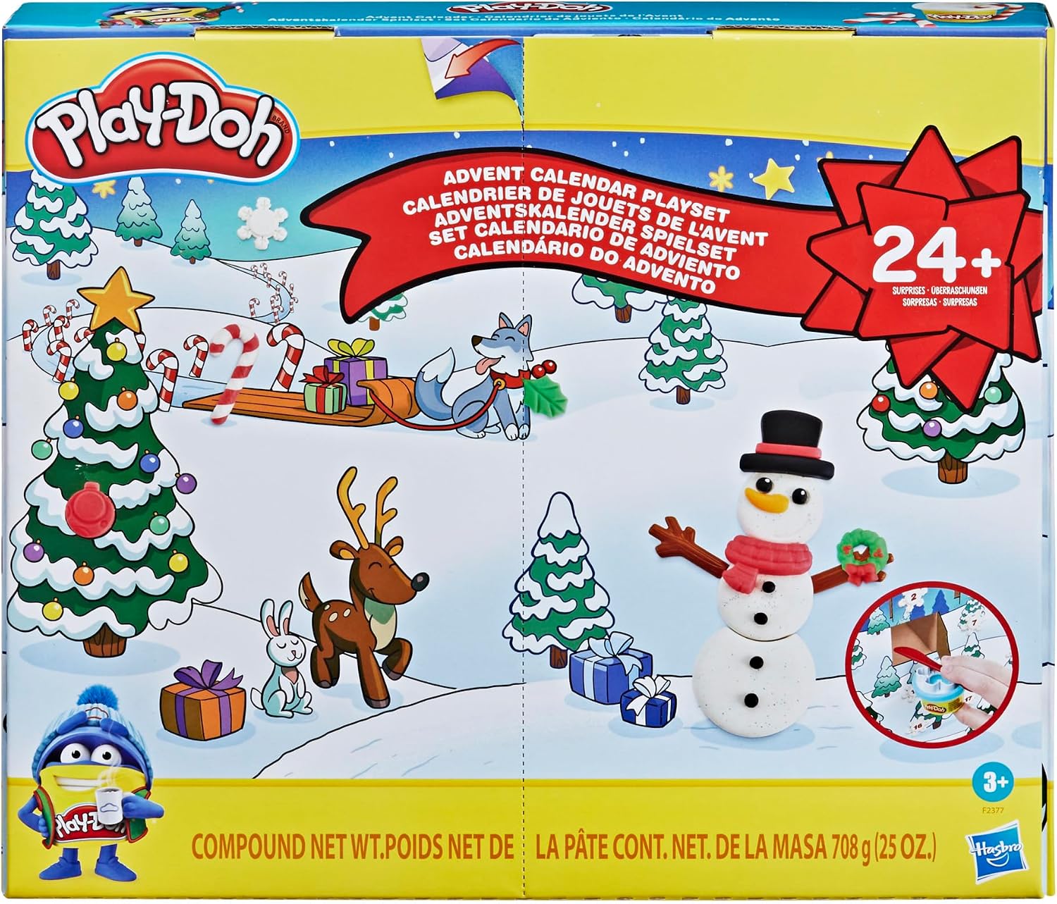 calendario de adviento plastilina
