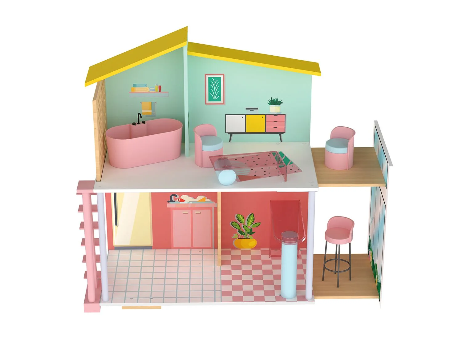 Casa de muñecas pequeña lidl
