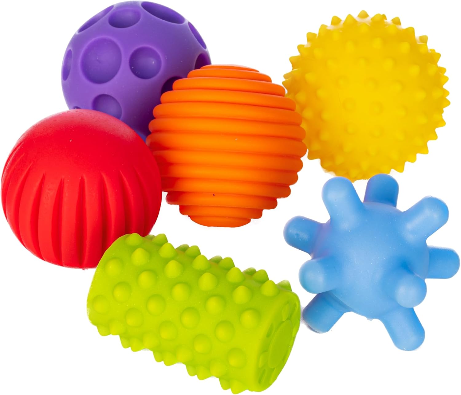 pelota sensorial Montessori para bebé que estimula el tacto y el movimiento