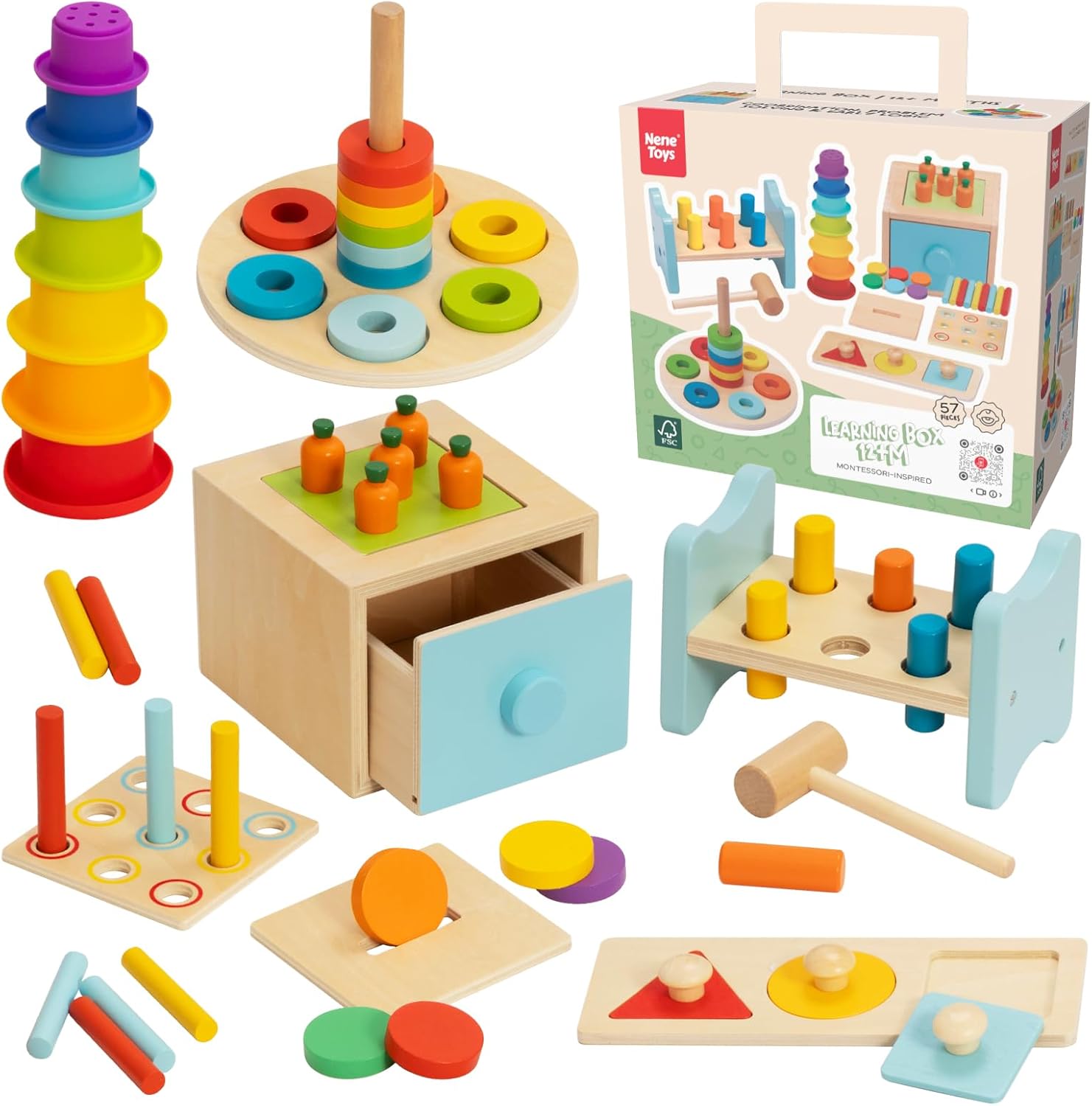 juguetes Montessori bebé, 0-12 meses, estimulación, desarrollo