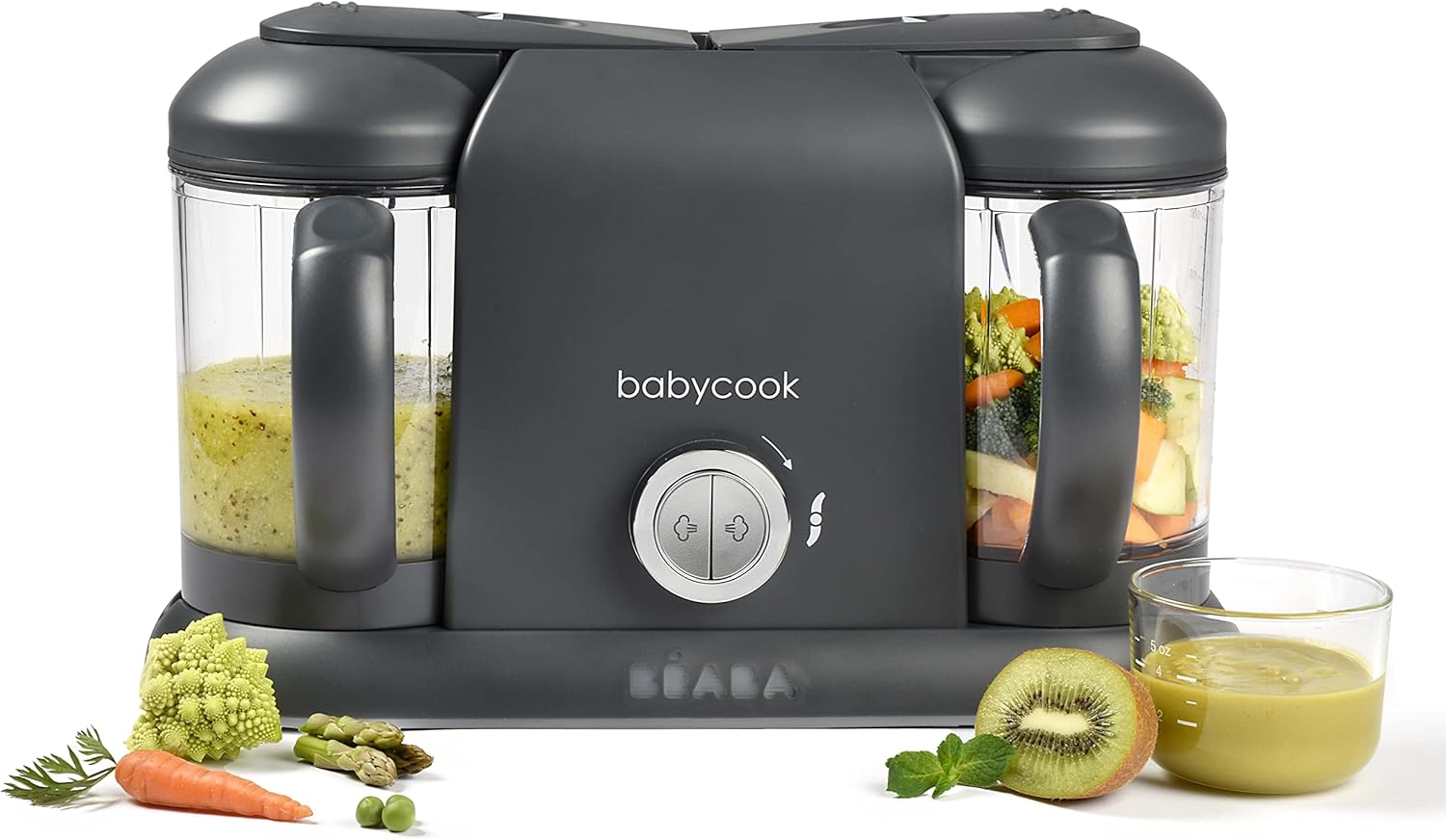 Robot de cocina para bebés Babycook preparando puré