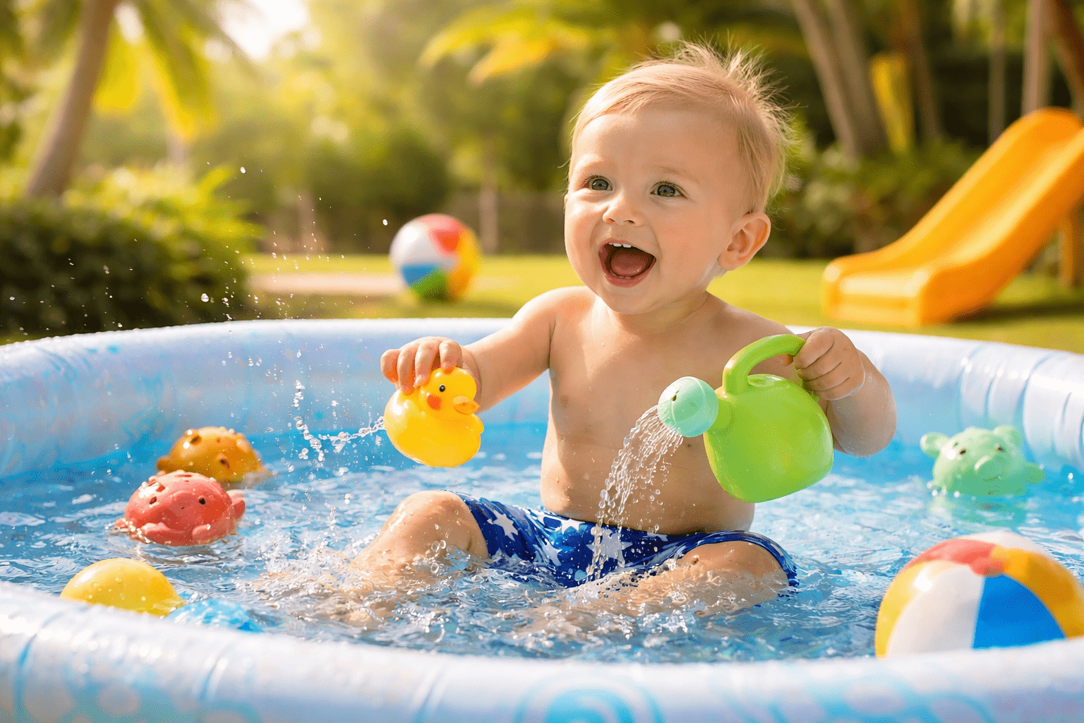 juguetes para bebés en verano