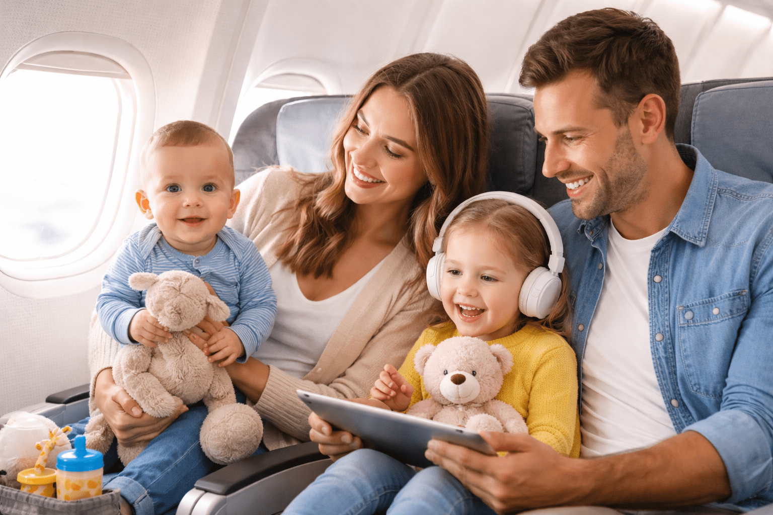 viajar en avión con bebé