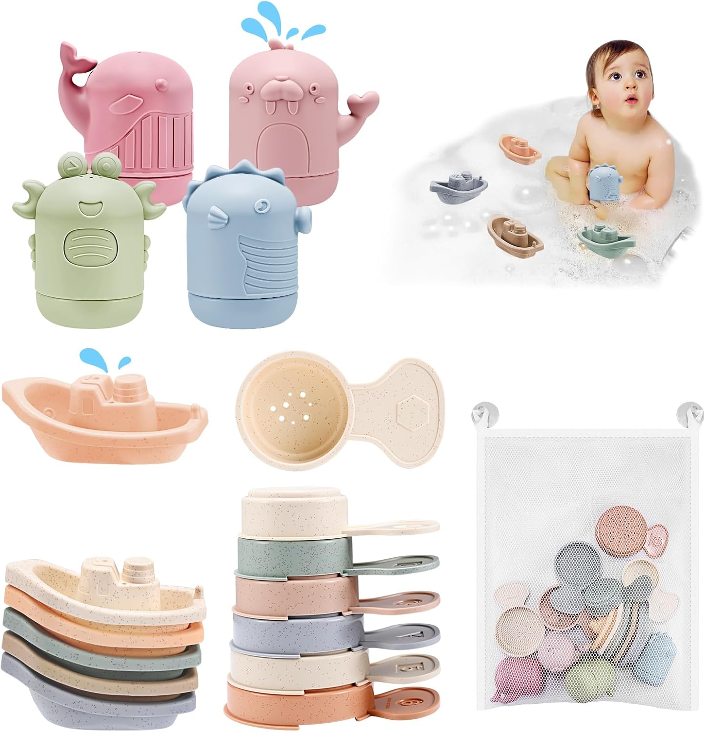 juguetes de baño para bebés sin moho