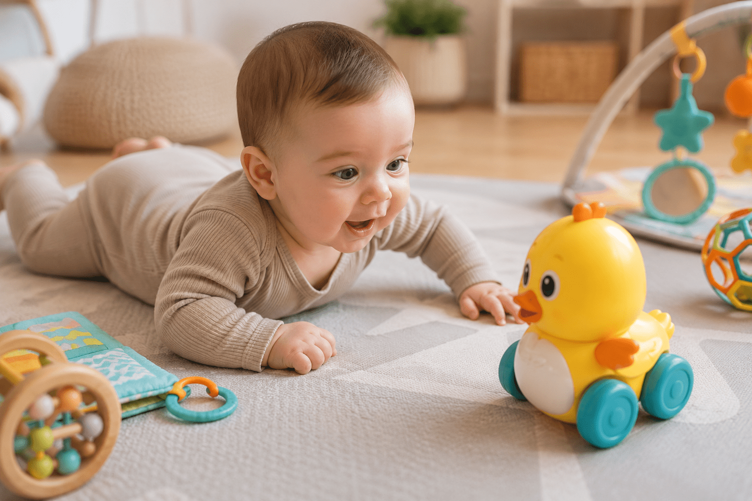 juguetes tummy time para bebés