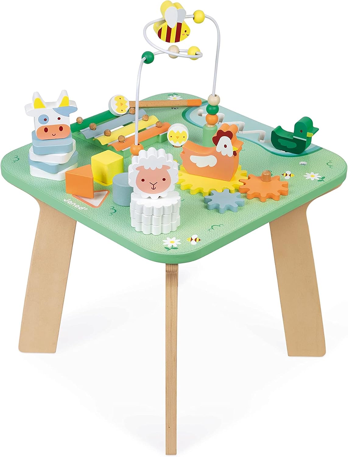 mesa de actividades para bebés