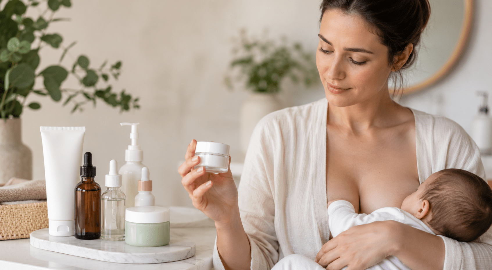 ingredientes cosméticos a evitar durante la lactancia