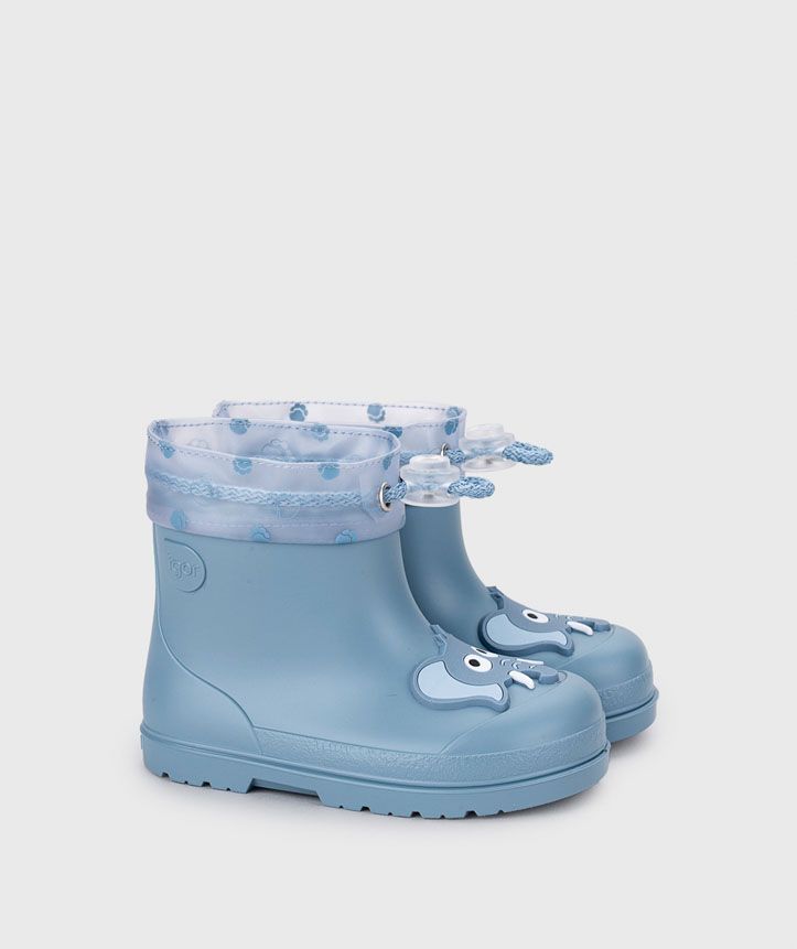 botas de agua niño azules