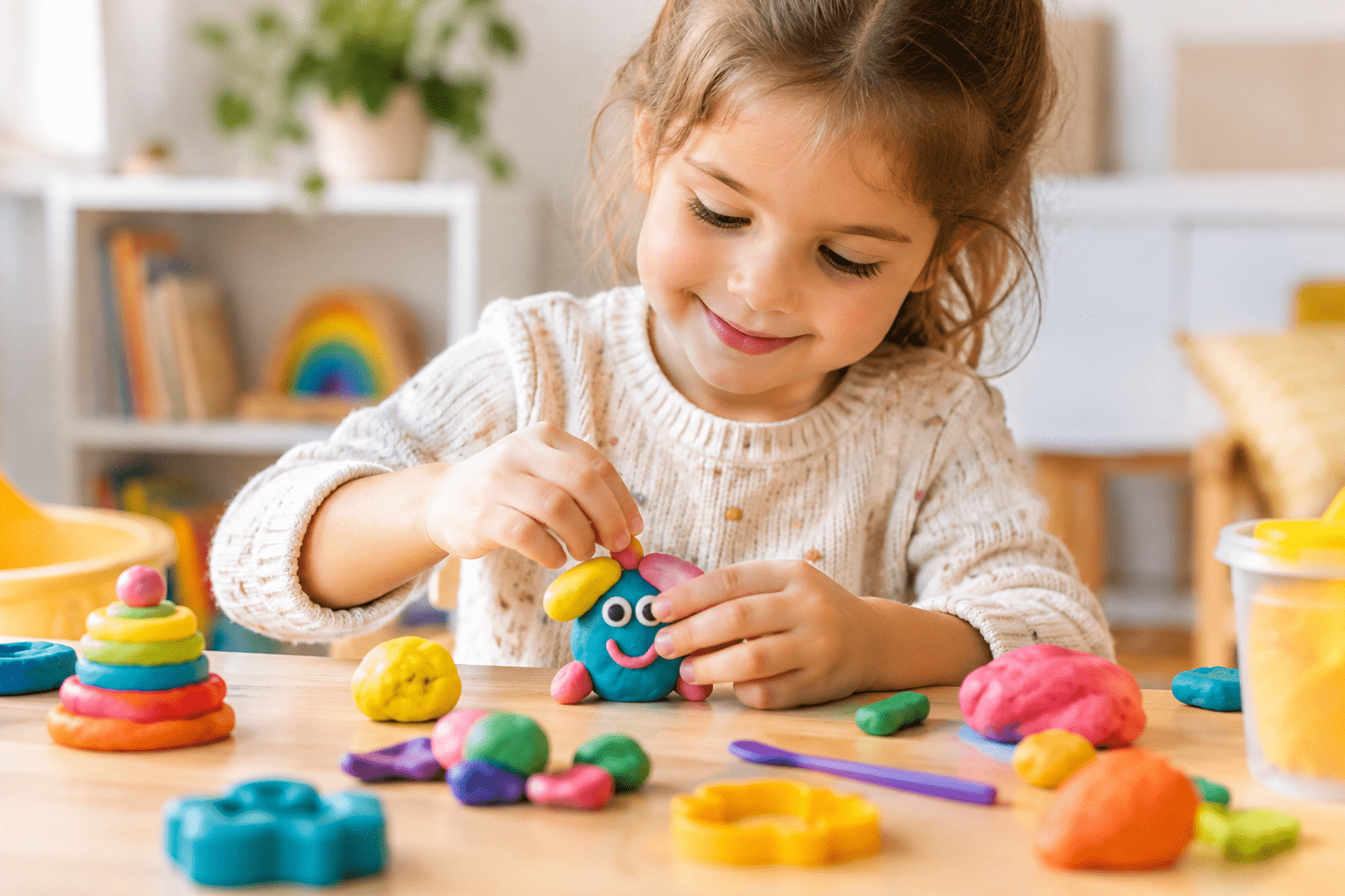 beneficios de la plastilina en el desarrollo infantil