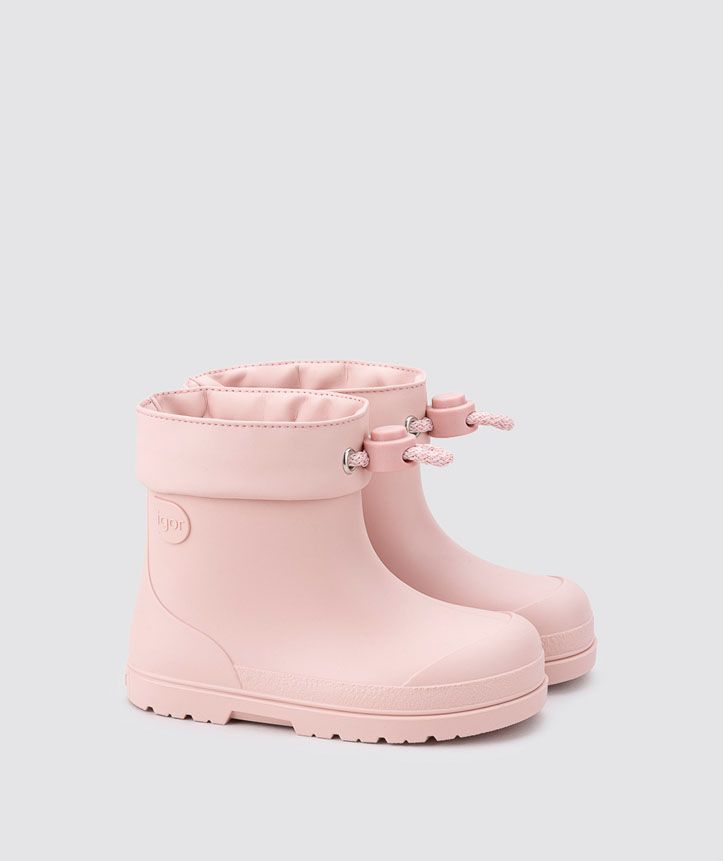 botas de agua rosas niña